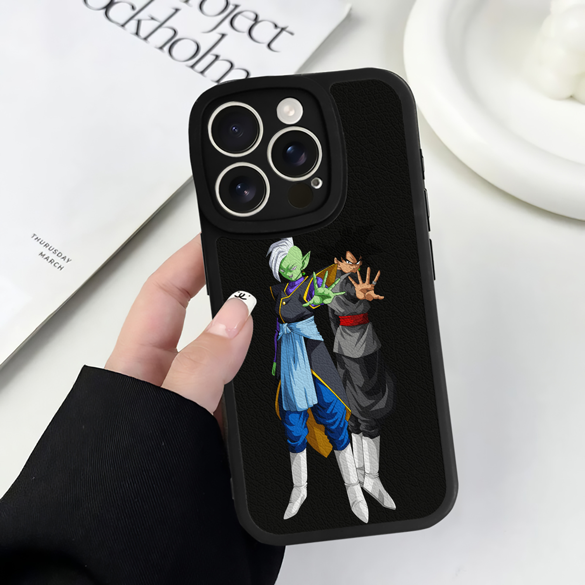 （画像用） ドラゴンボール DRAGON BALL 【iPhone 16シリーズ対応】シリコンスマホケース（レザー調） 材質：シリコン